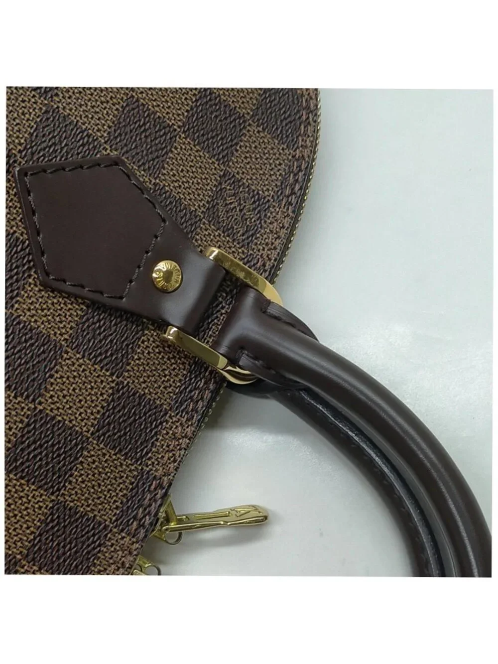 Authentic Louis Vuitton Alma Damier Ebene Handbag